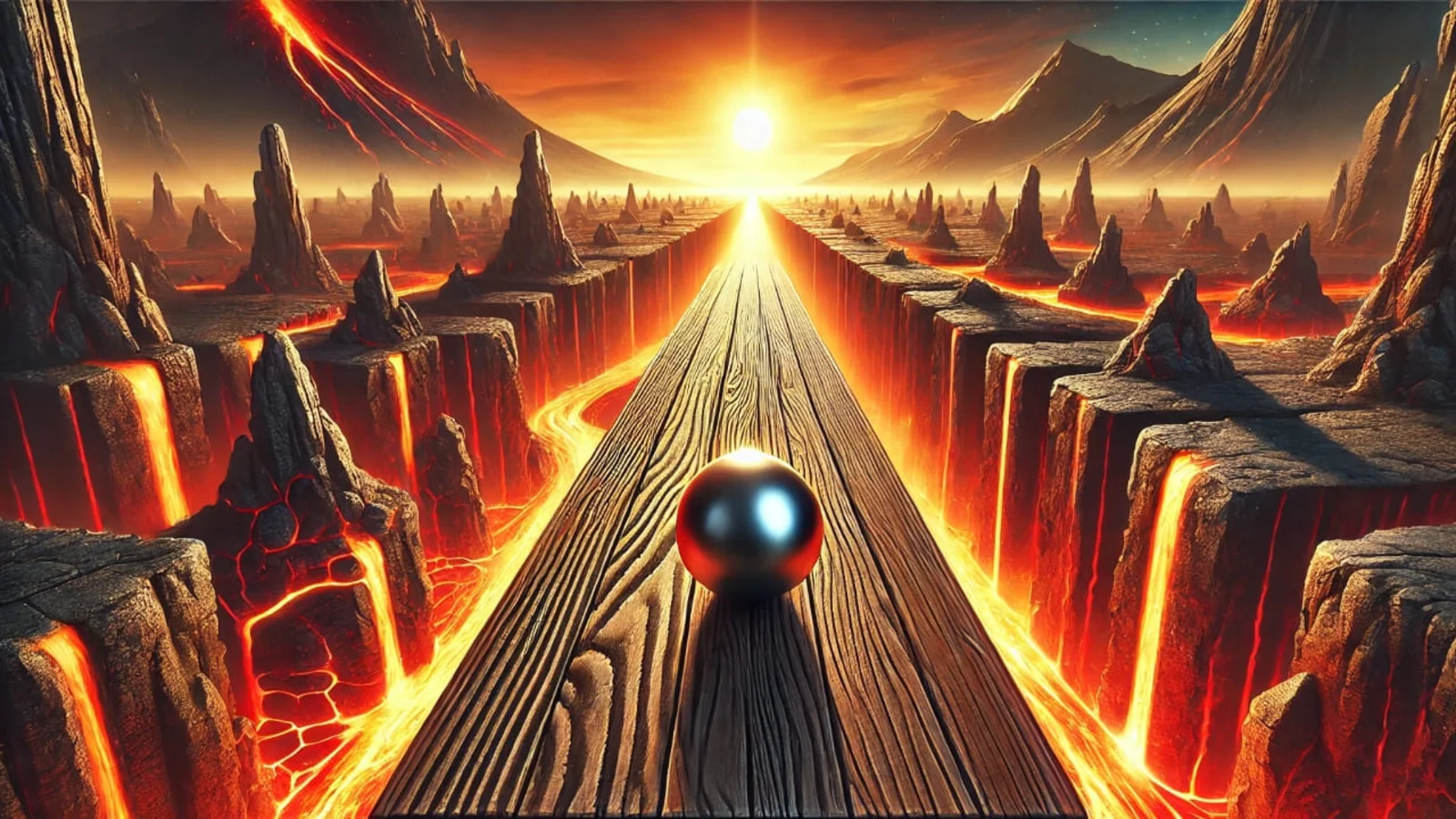 Screenshot of Ball Mania gameplay showing track navigation