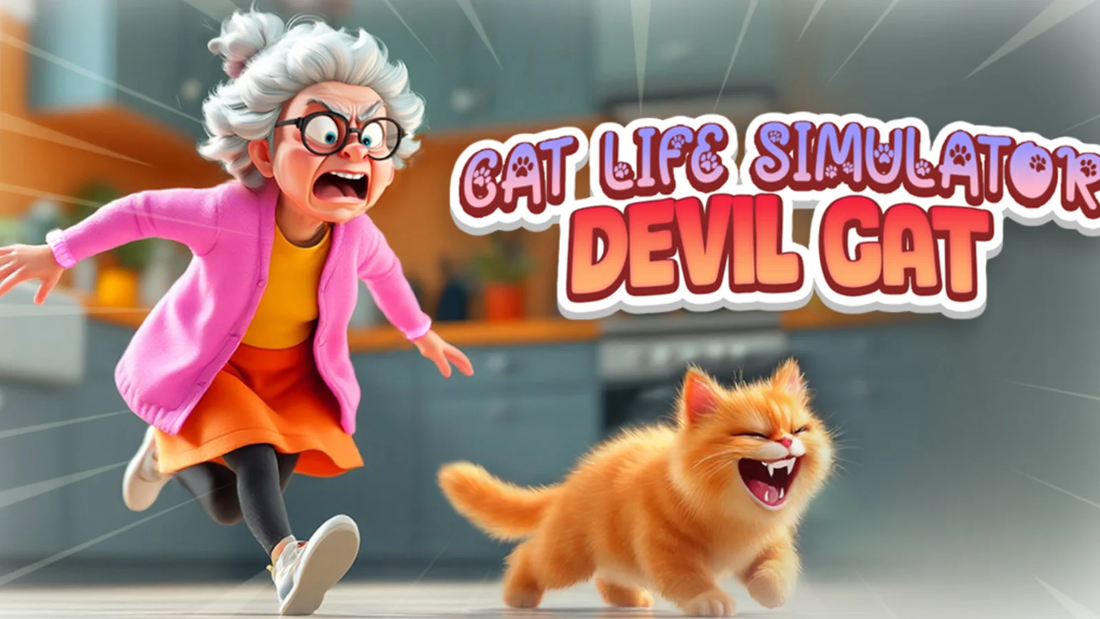 Screenshot of Cat Life Simulator Devil Cat gameplay