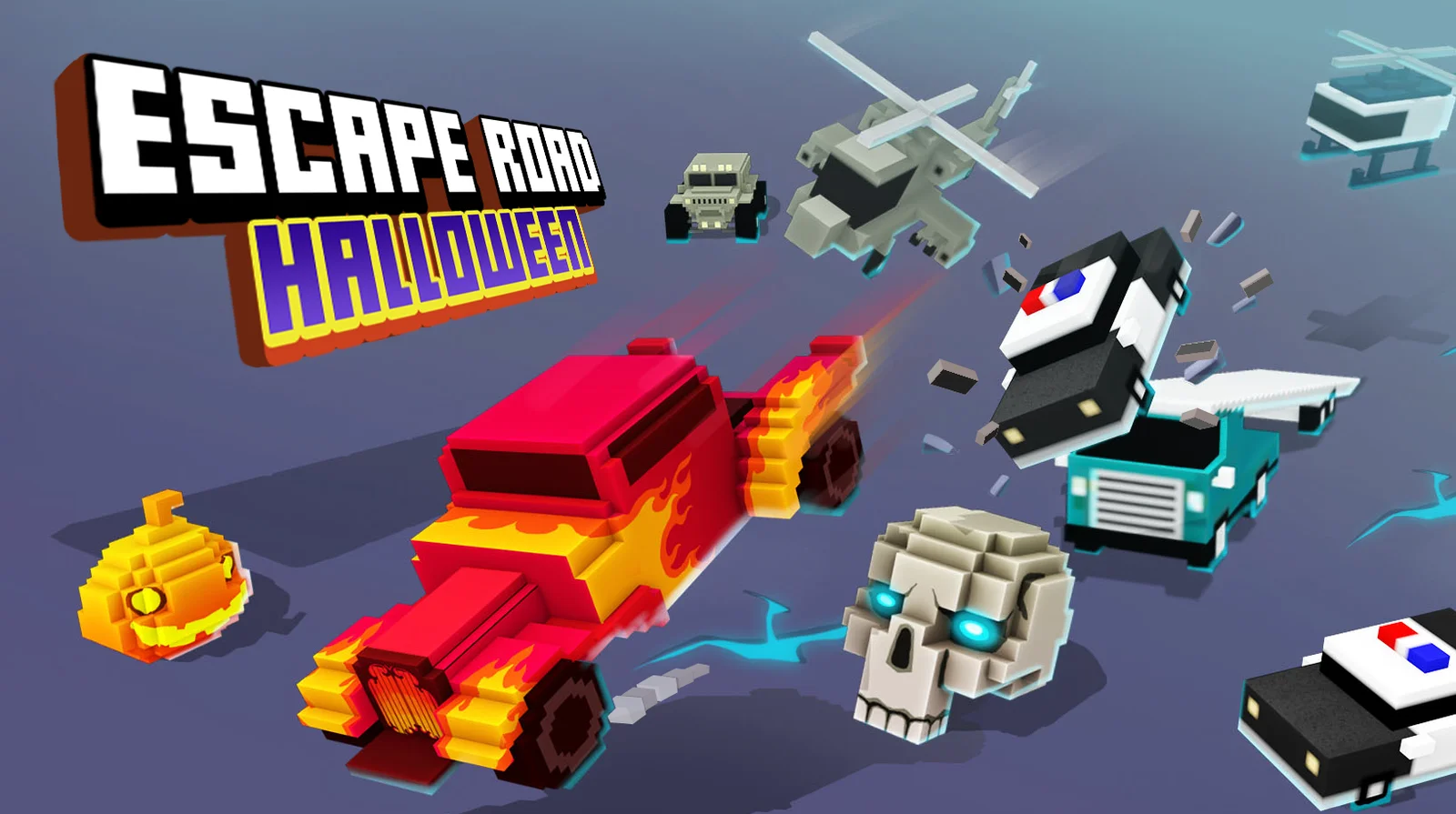 Screenshot of Escape Road Halloween gameplay