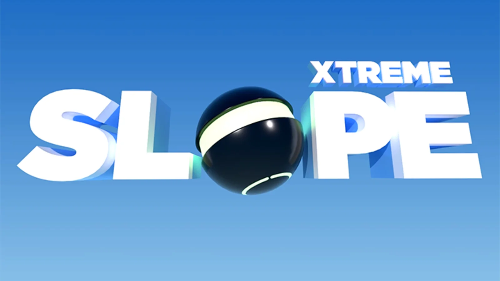 Neon ball drifting through a glowing curve